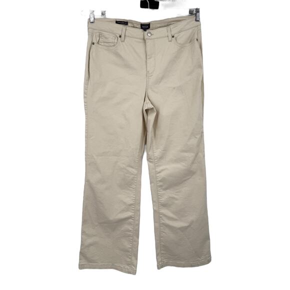 NYDJ Jeans Teresa wide leg ankle beige 16 - Picture 1 of 7